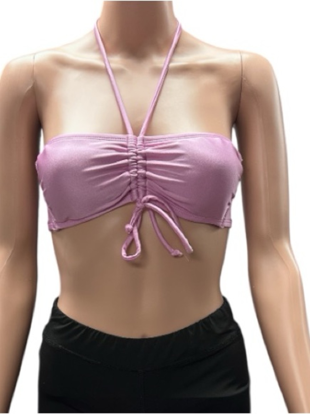 Wild Fable - EC - Soft Pink Tie-Back Swim Top
